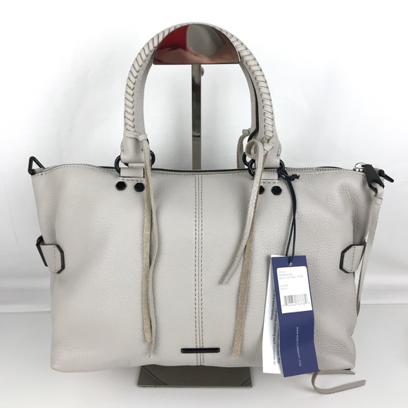 Rebecca Minkoff Handbags - Rebecca Minkoff Moto Leather Satchel - Putty